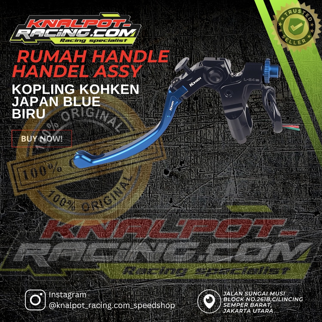 RUMAH HANDLE HANDEL ASSY KOPLING KOHKEN JAPAN BIRU BLUE